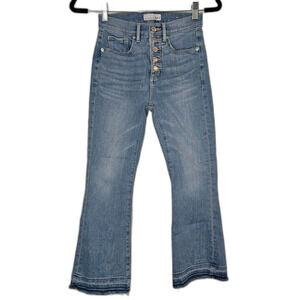 Women's Loft Petite Button Fly Light Wash Jeans Size 24/00